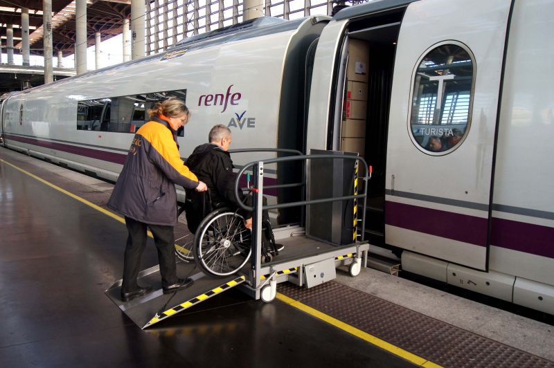 Accesibilidad de trenes de lujo para personas con discapacidad