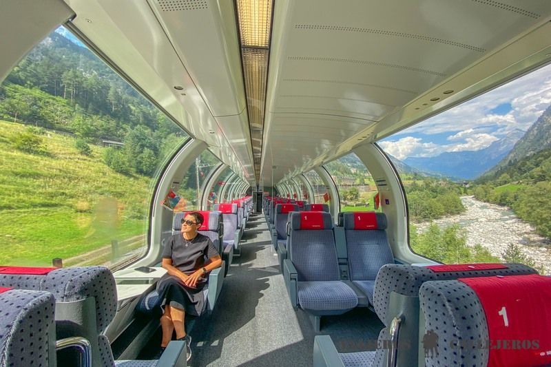 Los trenes no ofrecen espectaculares vistas panorámicas en su viaje